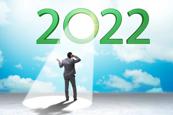 Концепция 2022 года в центре внимания — стоковое фото