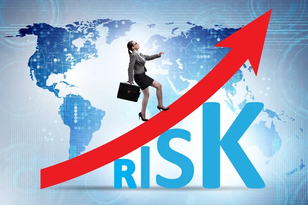 Concepto de aumento de riesgo en gestión — Foto de Stock
