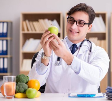 Meyve ve sebzelerle beslenme konsepti