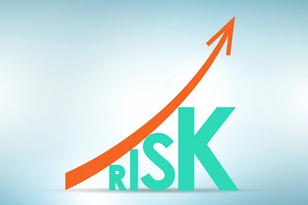 Risk increase concept in management — Stock Photo, Image