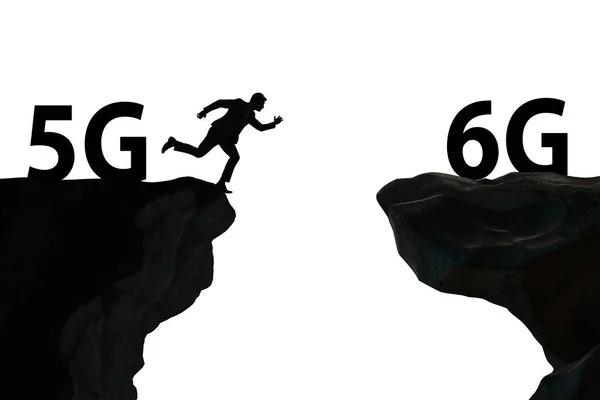 Concept de passage de la technologie 5g à 6g — Photo