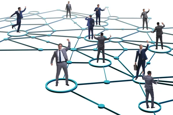 Concept of networking in the business — Stock Photo, Image