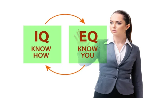 İş kadınlarında EQ ve IQ beceri kavramları — Stok fotoğraf