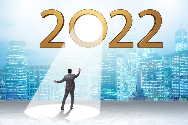 Concept van 2022 in de schijnwerpers — Stockfoto