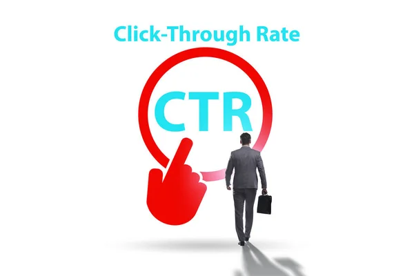 CTR klik door tarief concept met zakenmensen — Stockfoto