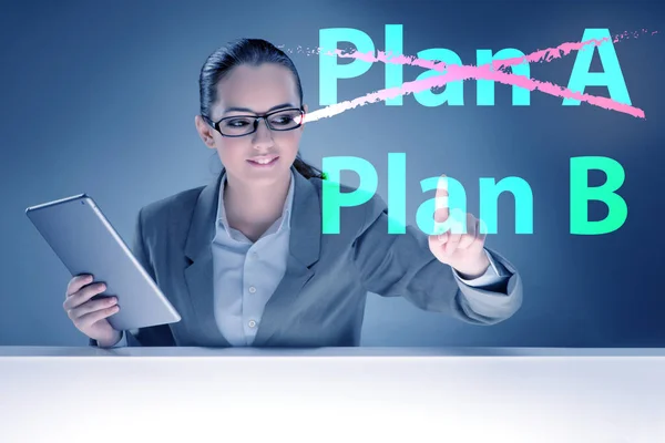 Concepto de elegir entre Plan A o Plan B — Foto de Stock