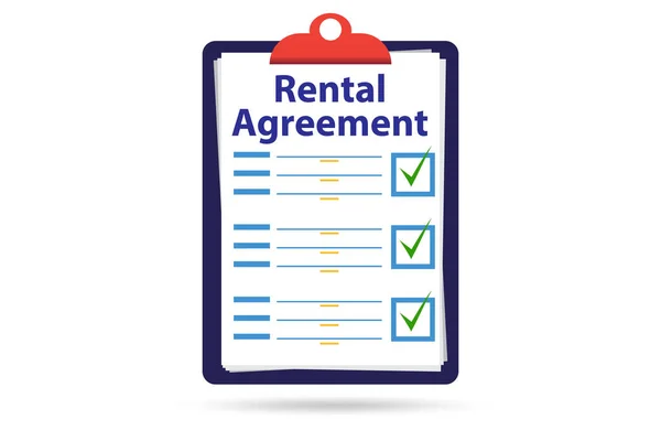 Rental agreement concept with paperwork — Stock Photo, Image