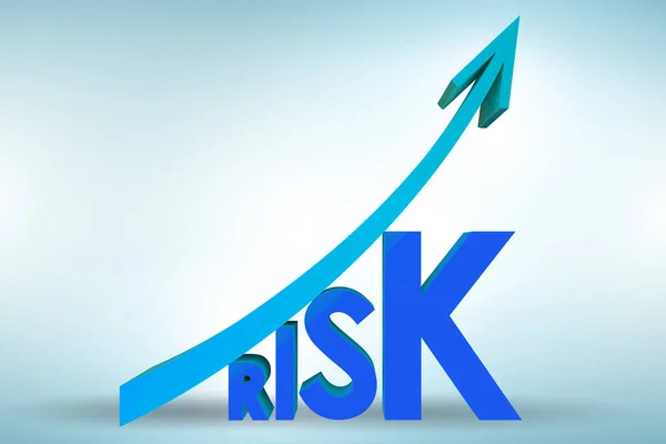 Concepto de aumento de riesgo en gestión — Foto de Stock