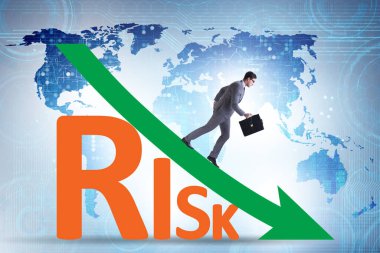 İş adamlarıyla risk azaltma ve hafifletme kavramı