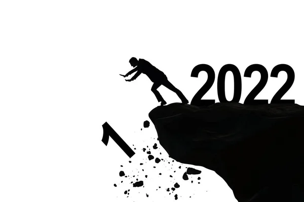 2021年至2022年的过渡概念 — 图库照片