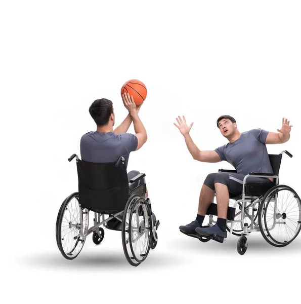 Conceito de acessibilidade com cadeira de rodas para deficientes — Fotografia de Stock