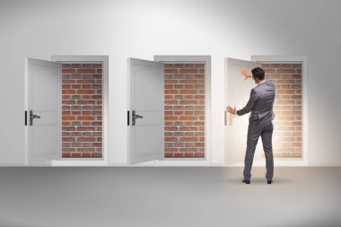 Tuğladan kapısı olmayan bir iş adamı.