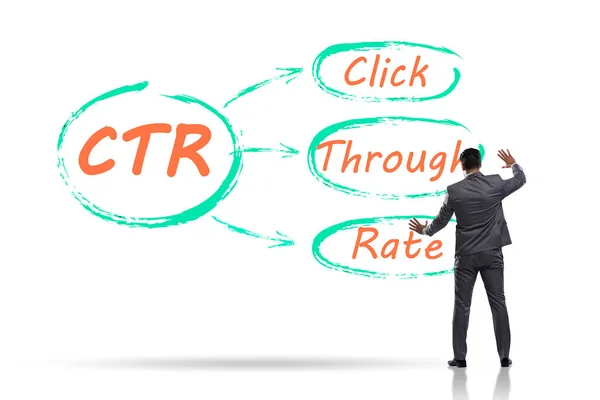 CTR click through rate concept with business people — Stock Photo, Image