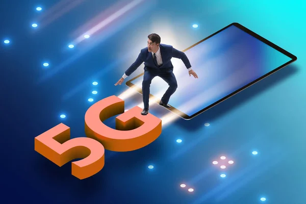 5G technology telecommuications concept - isometric projection — Stock Photo, Image