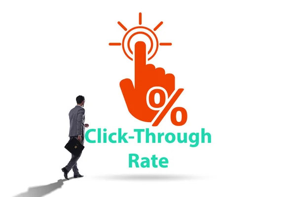 CTR click through rate concept with business people — Stock Photo, Image