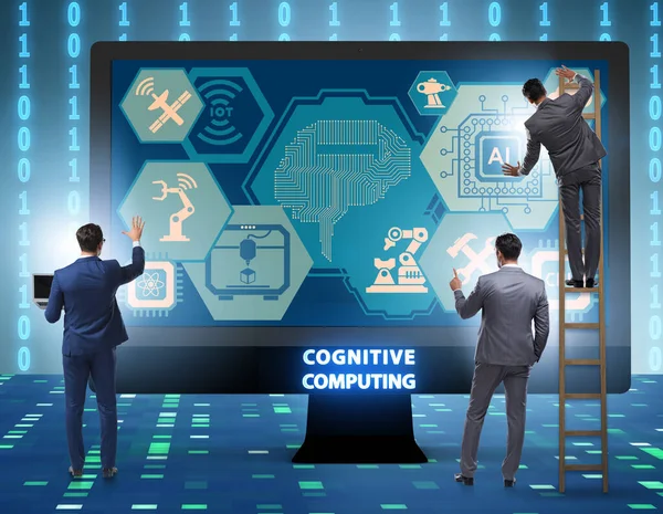 Conceito de computação cognitiva como tecnologia moderna — Fotografia de Stock