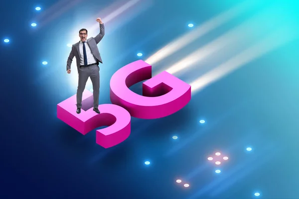 5G teknik telecommuications koncept - isometrisk projektion — Stockfoto