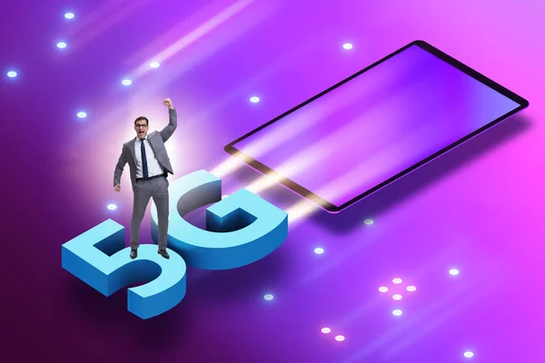5G technologie telecommuications concept - isometrische projectie — Stockfoto
