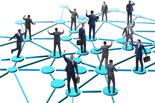 Begrip netwerken in het bedrijfsleven — Stockfoto