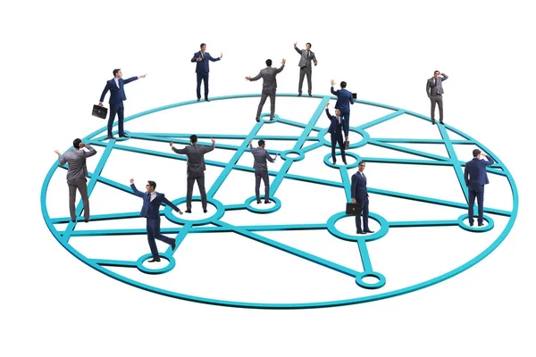 Concept of networking in the business — Stock Photo, Image