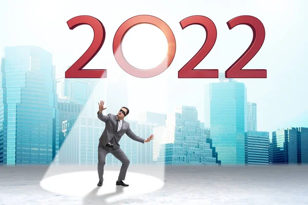 Концепція 2022 року в центрі уваги — стокове фото