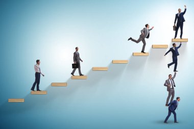 İş adamlarının birbirine yardım ettiği takım çalışması konsepti