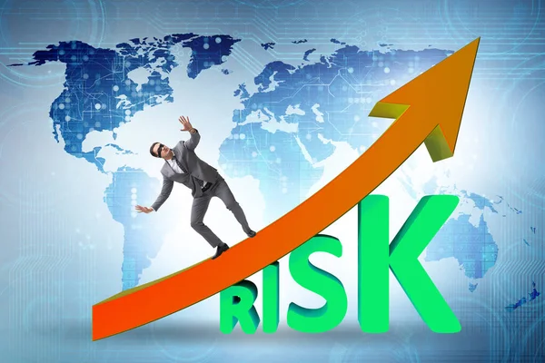 Kockázatnövelés koncepciója a vezetésben — Stock Fotó