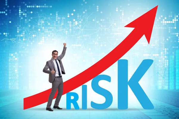 Risk increase concept in management — Stock Photo, Image