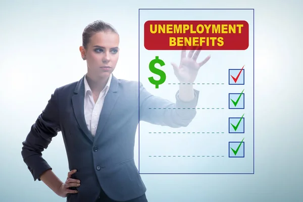 Έννοια με αίτηση επιδόματος ανεργίας — Φωτογραφία Αρχείου