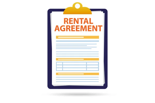 Rental agreement concept with paperwork — Stock Photo, Image