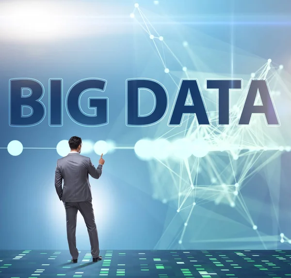 Big data concept with data mining analyst — Stock Photo, Image