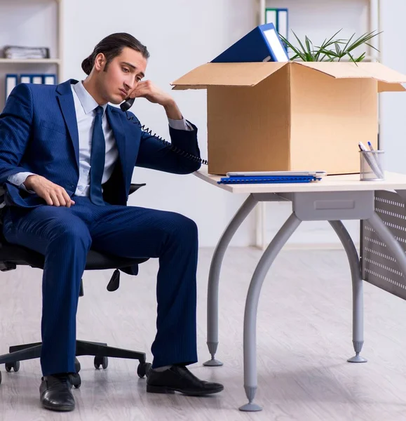 Young employee being made redundant — Stock Photo, Image