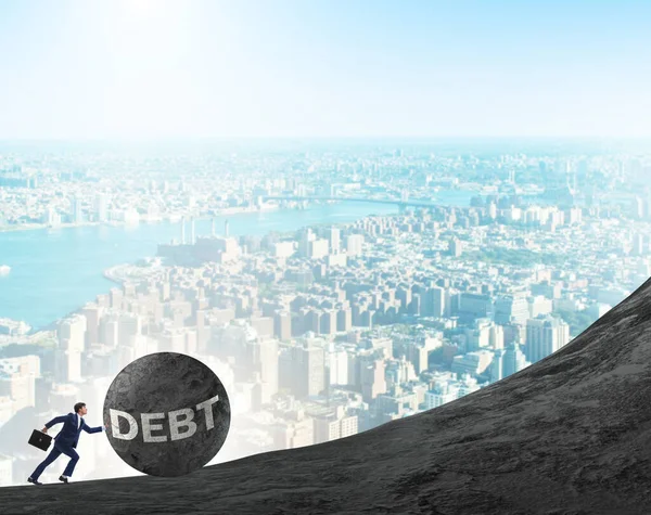 Pojetí dluhu a úvěru — Stock fotografie