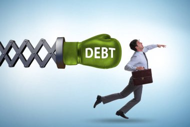 İş adamıyla kredi ve borç kavramı