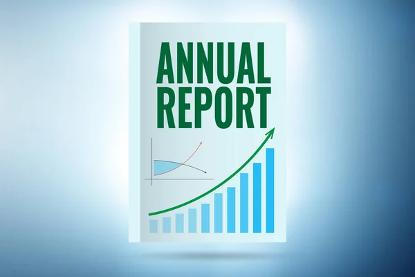Concepto de publicación del informe anual de la empresa — Foto de Stock