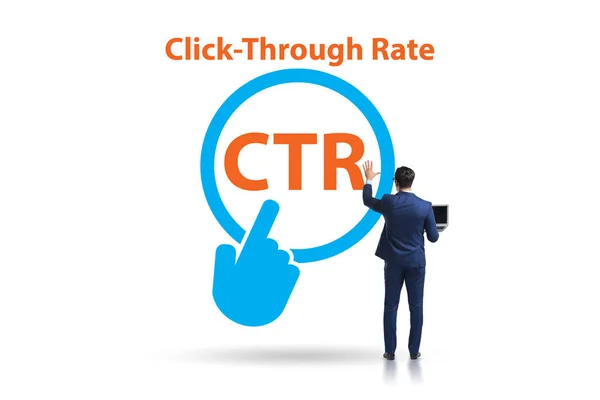 CTR click through rate concept with business people — Stock Photo, Image