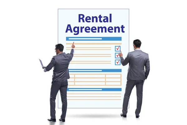 Rental agreement concept with businessman — Stock Photo, Image