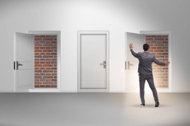 Tuğladan kapısı olmayan bir iş adamı.