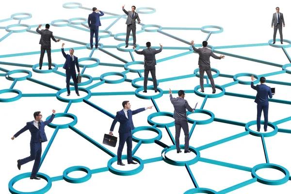 Concept of networking in the business — Stock Photo, Image