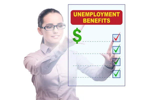 Konzept mit Arbeitslosengeld-Antrag — Stockfoto