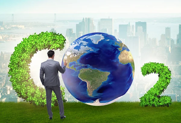 Ecological concept of greenhouse gas emissions — Stock Photo, Image