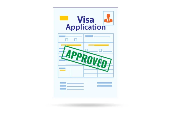 Visa application concept for the travel