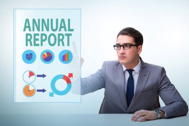 Yıllık rapor kavramında iş adamı
