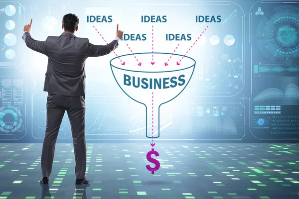 Empresario Concepto Generación Ideas — Foto de Stock