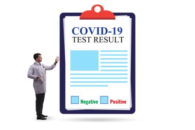 Coronavirus covid-19 test konsepti
