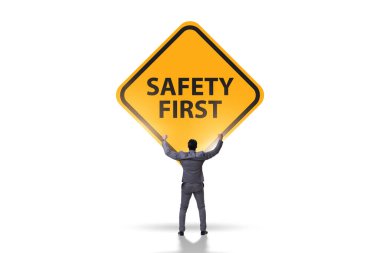 İş adamının ilk konsepti güvenlik.