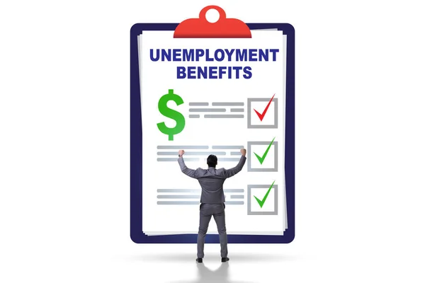 Begrip Met Aanvraag Voor Een Werkloosheidsuitkering — Stockfoto