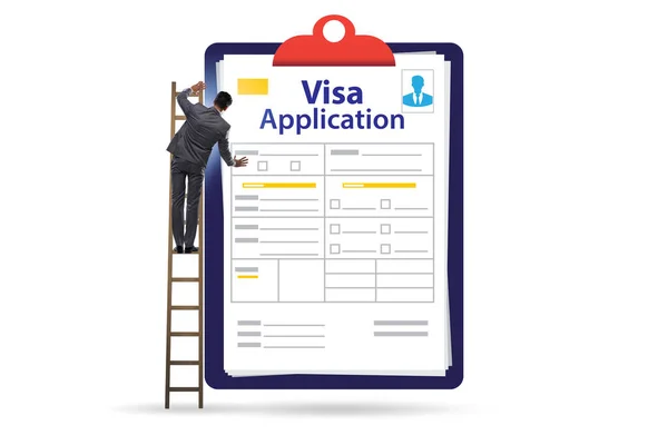 Visa Application Concept Businessman — Stock Photo, Image