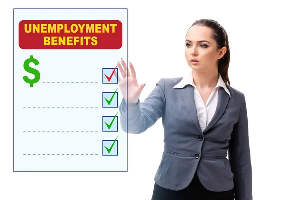 Begrip Met Aanvraag Voor Een Werkloosheidsuitkering — Stockfoto