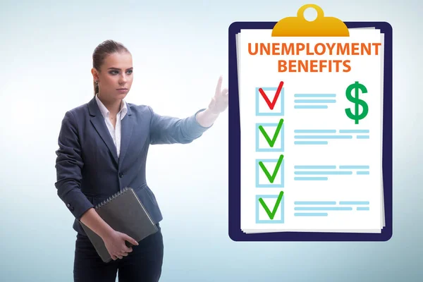 Έννοια Της Αίτησης Για Παροχή Ανεργίας — Φωτογραφία Αρχείου